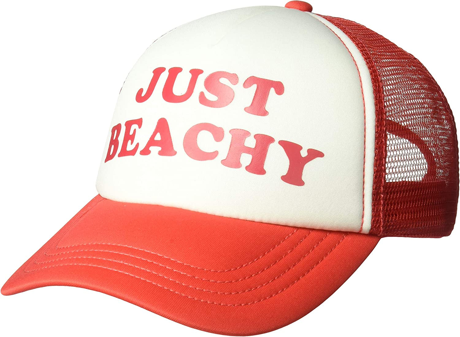 Billabong Women'S across Waves Adjustable Trucker Hat Apparel & Accessories > Clothing Accessories > Hats Billabong Sunset Red One Size 