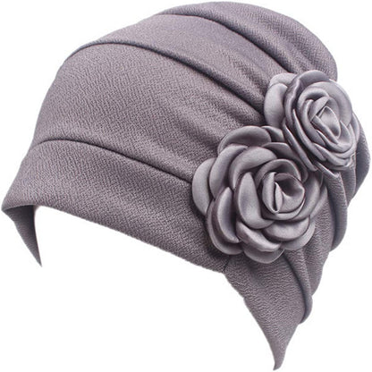 Ever Fairy 3 Colors Chemo Cancer Head Scarf Hat Cap Ethnic Cloth Print Turban Headwear Women Stretch Flower Muslim Headscarf (3 Colors Back-H1) Apparel & Accessories > Clothing Accessories > Headwear Ever Fairy   