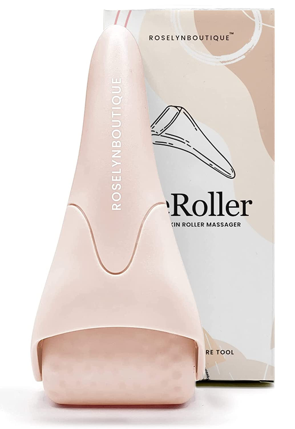 Ice Roller for Face Massage Stick Facial Skin Care Tools Face Roller Massager - Reduce Wrinkles Puffiness Migraine Pain Relief (Pink) Health & Beauty > Personal Care > Cosmetics > Cosmetic Tools > Skin Care Tools ROSELYNBOUTIQUE Beige  