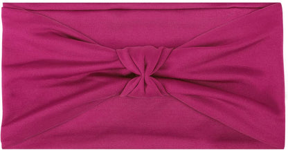 Moko Headband for Women, Versatile Turban Headband Hair Wrap Multi-Style Casual Sports Headwear, Stretchy Breathable Moisture Wicking Microfiber Head Wrap for Workout, Running, Yoga Apparel & Accessories > Clothing Accessories > Bandanas & Headties MoKo Magenta Elastic 