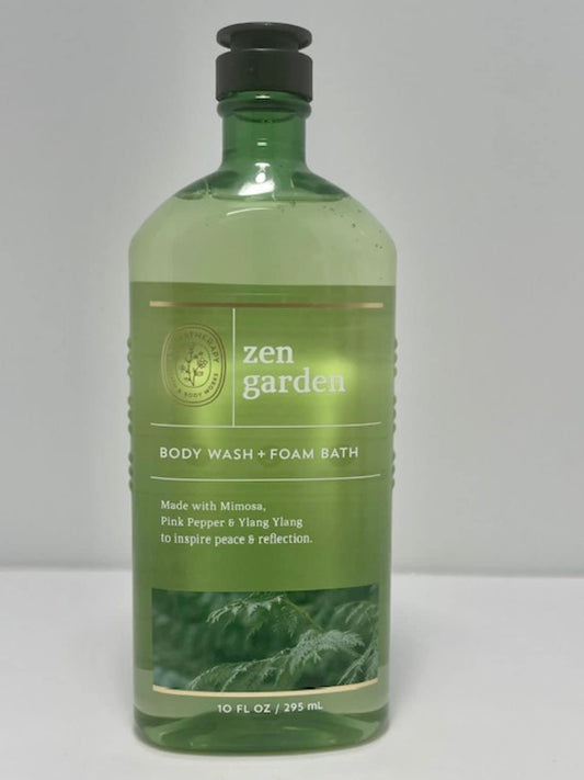 Bath and Body Works Aromatherapy Peace Zen Garden Body Wash Foam Bath 10 Ounce Full Size Shower Gel Mimosa Pink Pepper Ylang Ylang Health & Beauty > Personal Care > Cosmetics > Bath & Body Bath and Body Works   