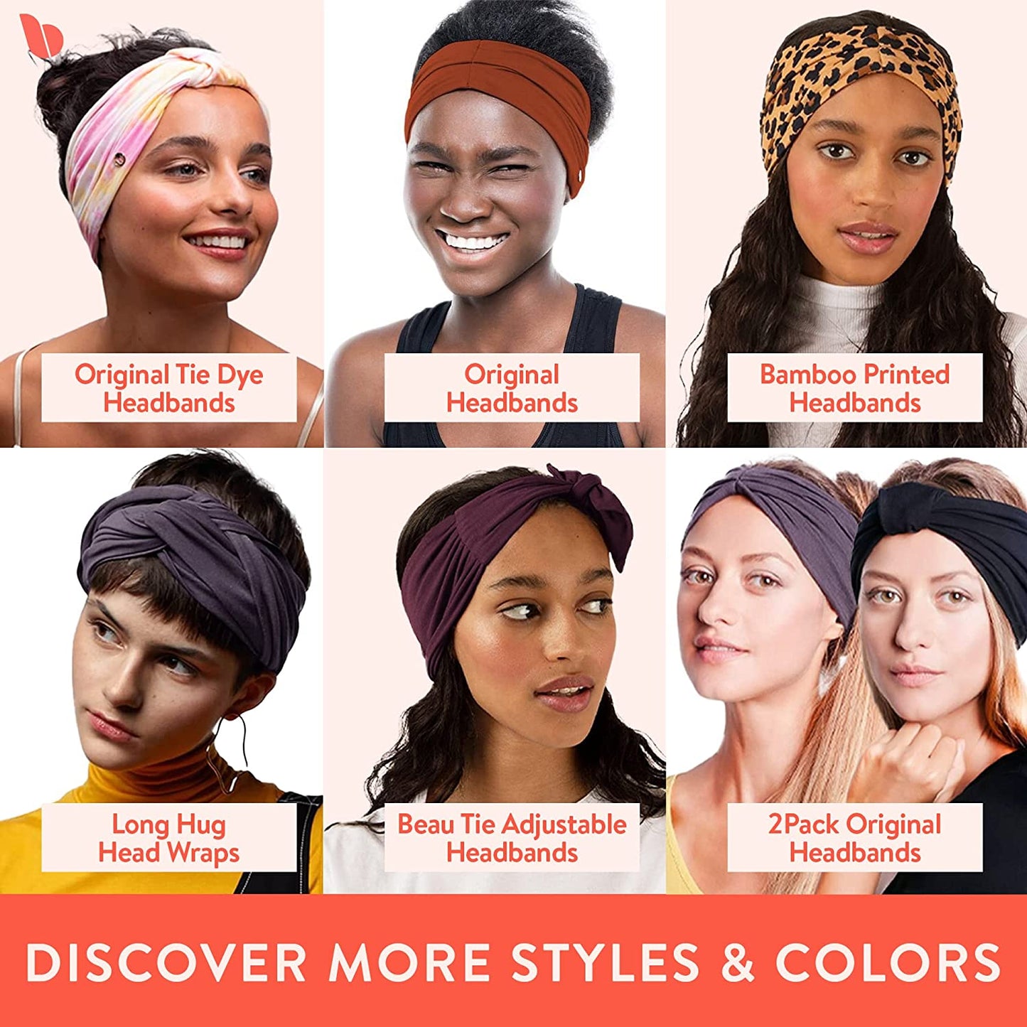 BLOM Original Headbands for Women Wear for Yoga, Fashion, Working Out, Travel or Running Multi Style Apparel & Accessories > Clothing Accessories > Headwear BLOM   