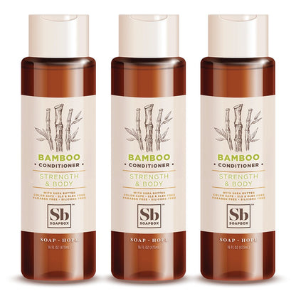 Soapbox Soap Hair Conditioner, Hydrating & Detangling Conditioner W/Vitamin E, Shea Butter & Activated Charcoal- Sulfate, Paraben & Silicone Free Vegan Hair Care for Dry Hair - 16Oz Pack of 3 Health & Beauty > Personal Care > Hair Care Soapbox Bamboo with Shea Butter 3 Count 