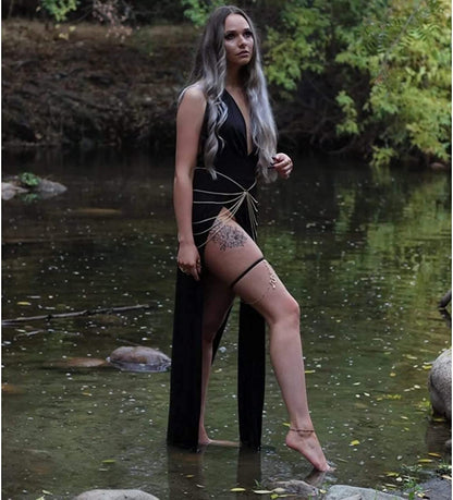 Snake Leg Chain Jewelry for Women Thigh Chain Boho Body Chain Snake Pendant Body Jewelry for Girls Apparel & Accessories > Jewelry > Body Jewelry choice of all   