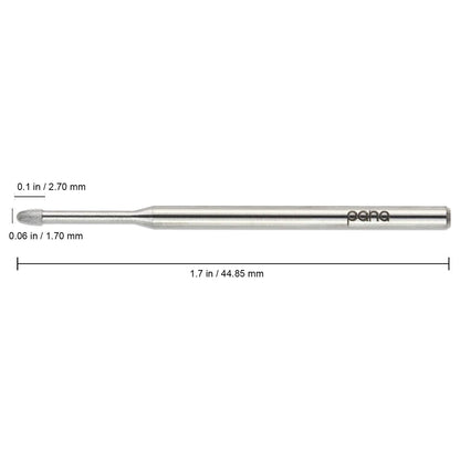 Premium PANA 3/32" Cuticle Clean Nail Carbide Bit for Professional, Nail Salon, Nail Trimmer, under Nail Cleaner, Electric Drill Machine, Manicure Tools (Silver-Snake Head, Fine) Health & Beauty > Personal Care > Cosmetics > Cosmetic Tools > Nail Tools PANA   
