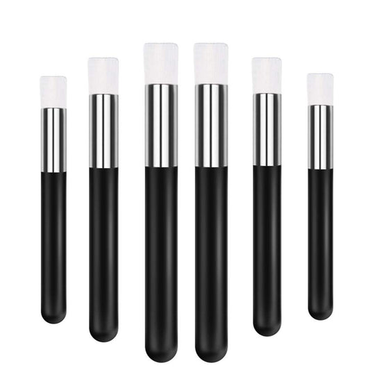 Eyelash Cleaning Brush 6 Pcs Lash Extension Cleanser Shampoo Soft Makeup Brushes for Blackhead Remover Tool Nose Washing Mascara Brushes Wands,Black Silver Health & Beauty > Personal Care > Cosmetics > Cosmetic Tools > Makeup Tools Camille Donahue Black Silver  