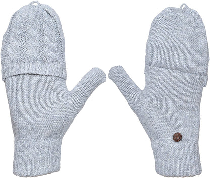 Beurlike Women'S Winter Gloves Warm Wool Knitted Convertible Fingerless Mittens Apparel & Accessories > Clothing Accessories > Gloves & Mittens Beurlike   