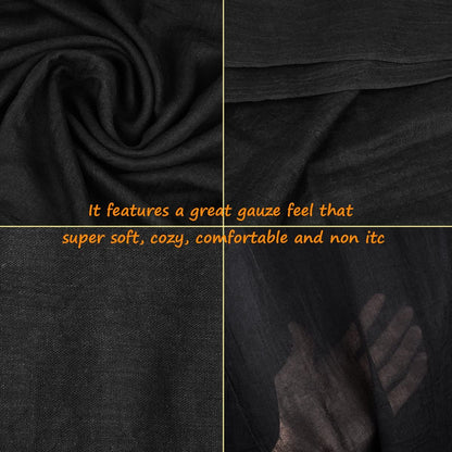 Iristide Women Summer Scarfs Large Long Lightweight Linen Beach Gauze Shawl Wrap 75”×43” Apparel & Accessories > Clothing Accessories > Scarves & Shawls Iristide   
