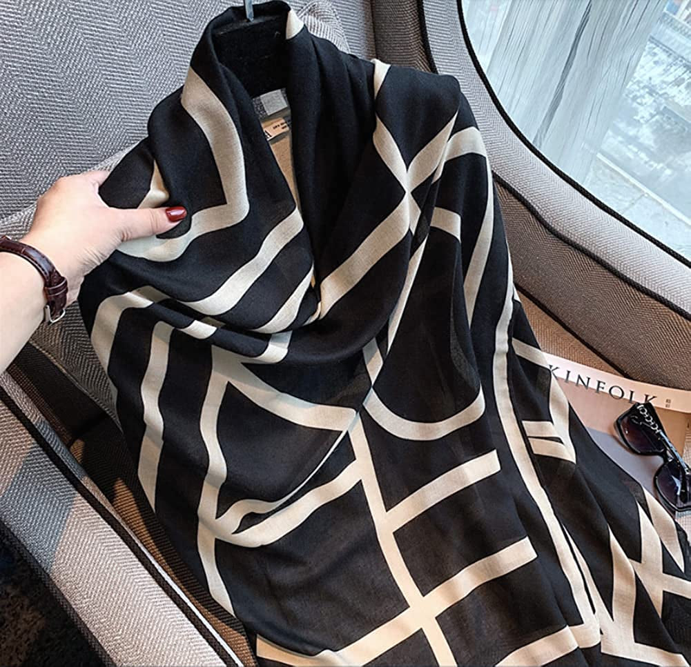 JERLA Women'S Scarves Lady Light Soft Fashion Solid Scarf Wrap Shawl Plaid Scarf Apparel & Accessories > Clothing Accessories > Scarves & Shawls JERLA   