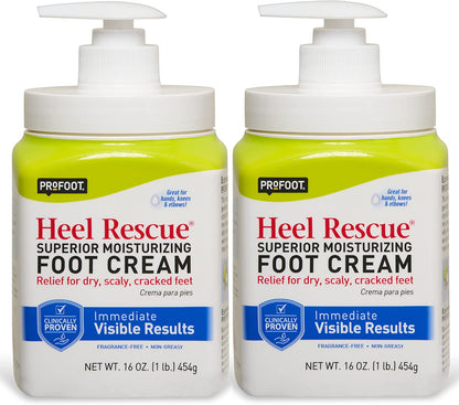 Profoot Heel Rescue Foot Cream 16 Ounce Bottle, 2 Pack, for Cracked, Calloused, or Chapped Skin Health & Beauty > Personal Care > Foot Care Profoot   