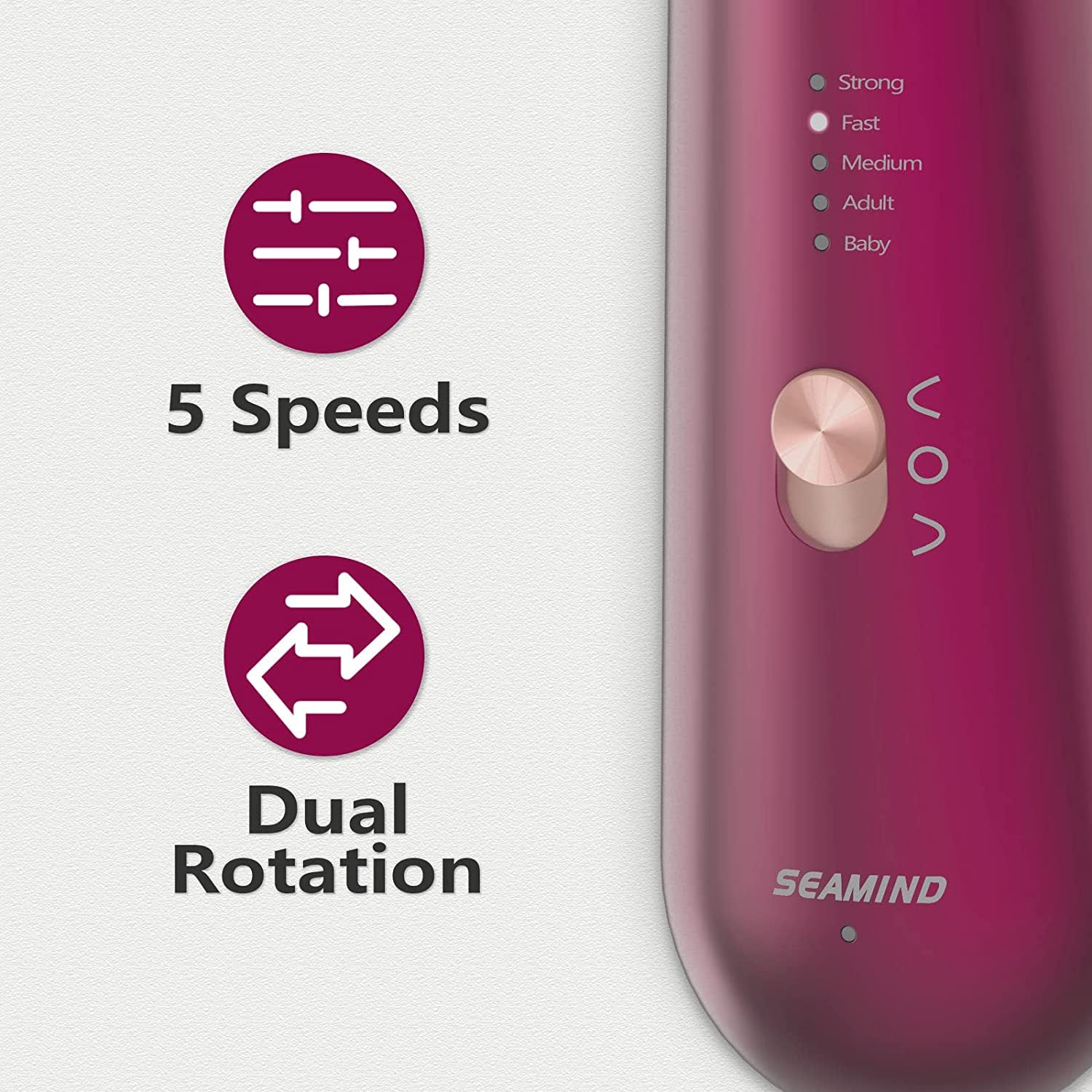 Professional Manicure Pedicure Set, Cordless Electric Nail File Kit, Rechargeable Nail Grinder for Thick Nails, 5 Speeds Hand Foot Nail Care Trimmer Buffer Tools Health & Beauty > Personal Care > Foot Care SEAMIND   