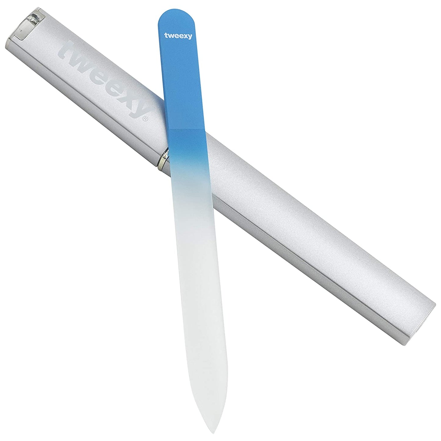 Tweexy Genuine Czech Crystal Glass Nail File with Protective Case and Vinyl Sleeve, Manicure and Pedicure Tool, Nail Care Accessories (Purple) Health & Beauty > Personal Care > Cosmetics > Cosmetic Tools > Nail Tools tweexy Blue  