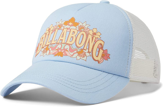 Billabong Women'S Aloha Forever Adjustable Trucker Hat with Mesh Back Apparel & Accessories > Clothing Accessories > Hats Billabong Baby Blues One Size 