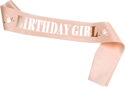 HOWAF Rose Gold 50Th Birthday Sash, 50 and Fabulous Birthday Satin Sash for 50Th Birthday Decorations Women 50 Birthday Gift Party Accessories, One Size Apparel & Accessories > Clothing Accessories > Sashes Sowist Birthday Girl  