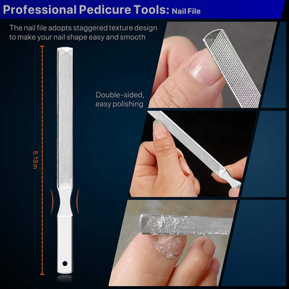 Ingrown Toenail Tool Kit 6PCS, Ingrown Toenail File and Lifter Double Sided, Sterilizable Stainless Steel Material,Pedicure Tools Professional Health & Beauty > Personal Care > Cosmetics > Cosmetic Tools > Nail Tools konovo   