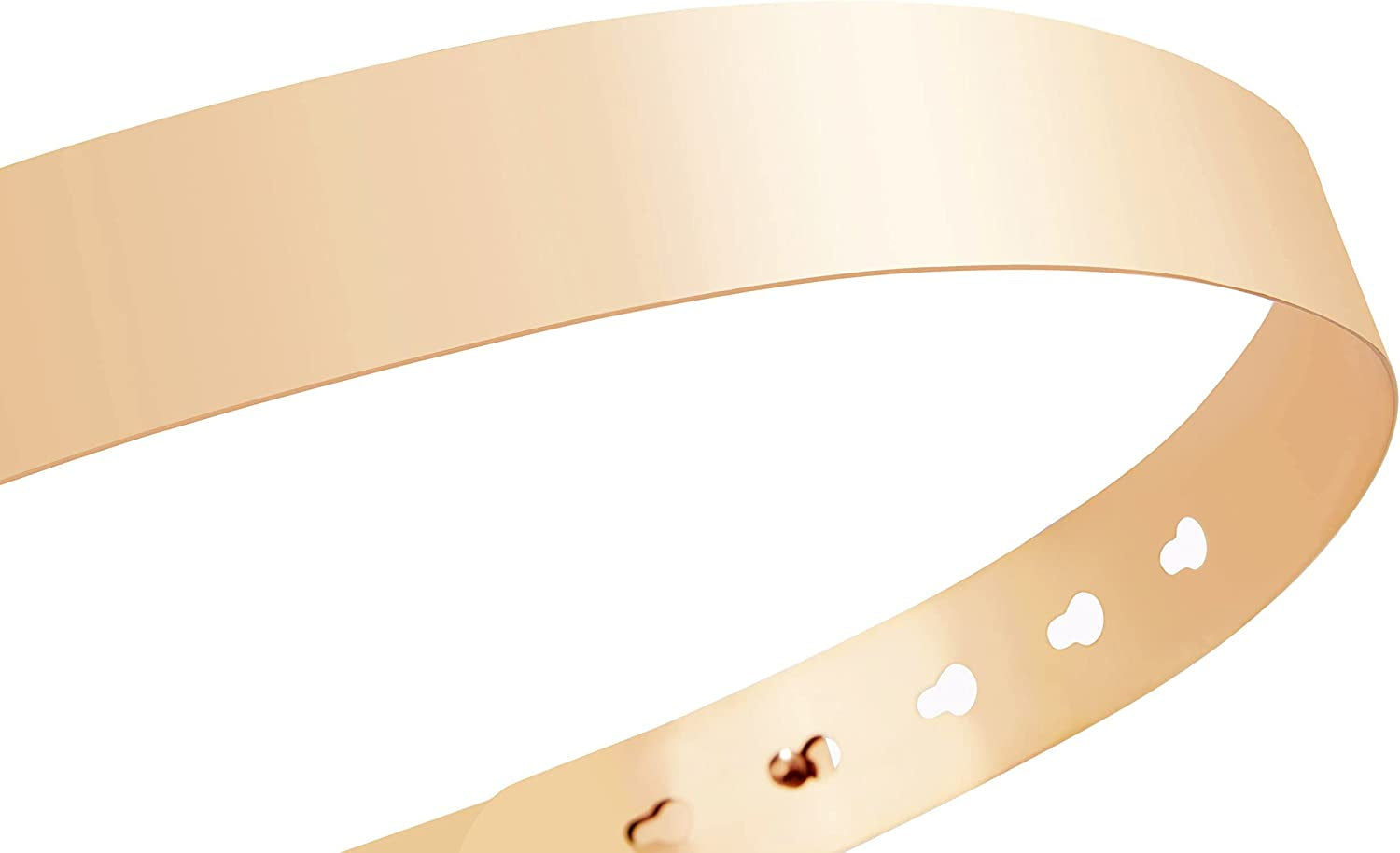 BABEYOND Metal Waistband Skinny Belt Adjustable Waist Strap Belt for Dress (Style-10-Gold, Large) Apparel & Accessories > Clothing Accessories > Belts KYLIE MAX   