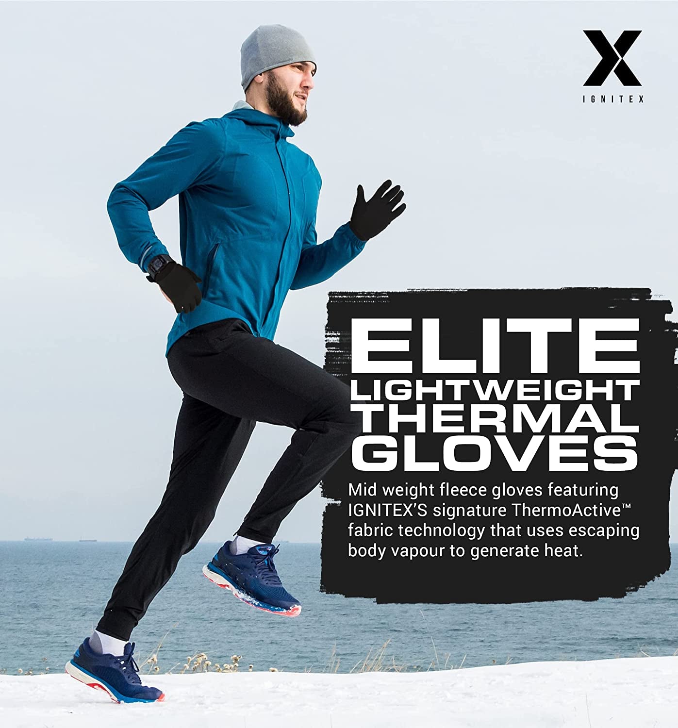 Running Glove Liners - Thermal Winter Gloves for Men & Women - Thin & Lightweight Cold Weather Gloves for Cycling & Driving Apparel & Accessories > Clothing Accessories > Gloves & Mittens IGN1TE   