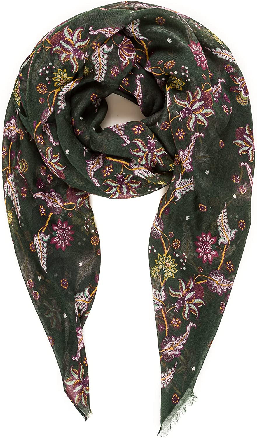 Scarf for Women Lightweight Floral Flower Scarves for Spring Spring Fall Winter Shawl Wrap Apparel & Accessories > Clothing Accessories > Scarves & Shawls MELIFLUOS DESIGNED IN SPAIN Nf153-10  
