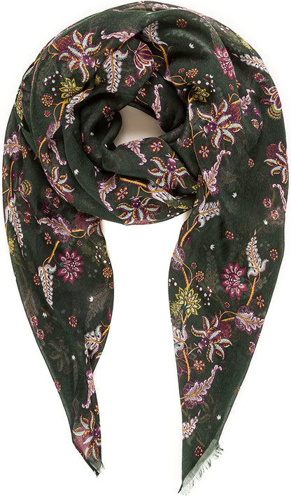 Scarf for Women Lightweight Floral Flower Scarves for Spring Spring Fall Winter Shawl Wrap Apparel & Accessories > Clothing Accessories > Scarves & Shawls MELIFLUOS DESIGNED IN SPAIN Nf153-10  
