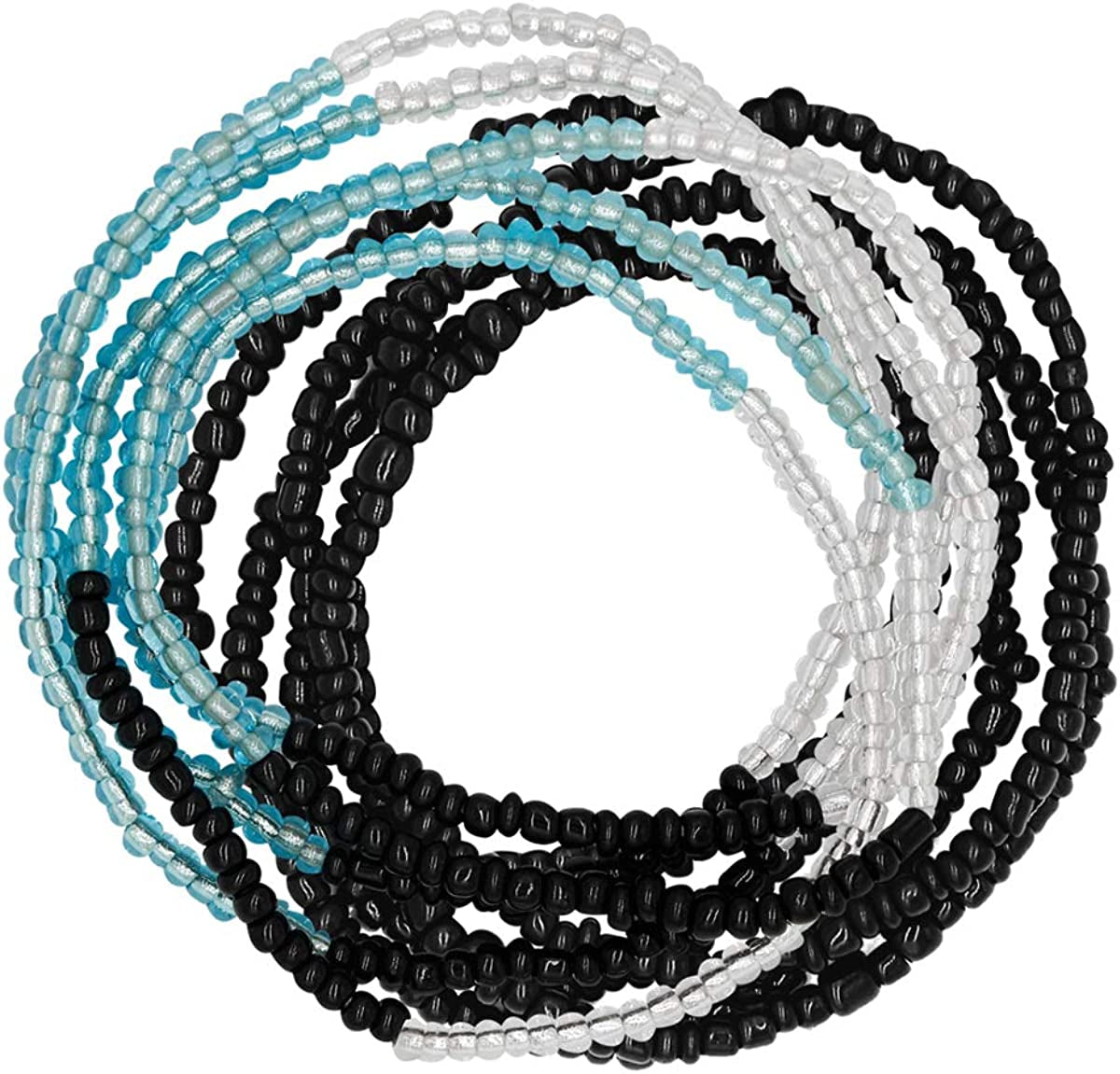 Taigood Waist Beads for Women African Waist Bead Body Chain, Beaded Belly Chain Body Jewelry Apparel & Accessories > Jewelry > Body Jewelry Taigood 2 Pieces set 3  
