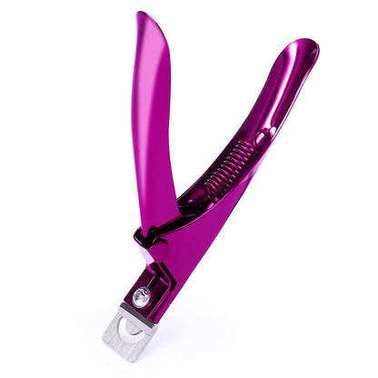 Professional Acrylic Nail Clipper Fake False Nails Tip Cutter Nail Trimmer for Artificial Nail Manicure Pedicure Sharp Rustproof Nail Art Tool Home DIY Use Black Health & Beauty > Personal Care > Cosmetics > Cosmetic Tools > Nail Tools AIRSEE Red  