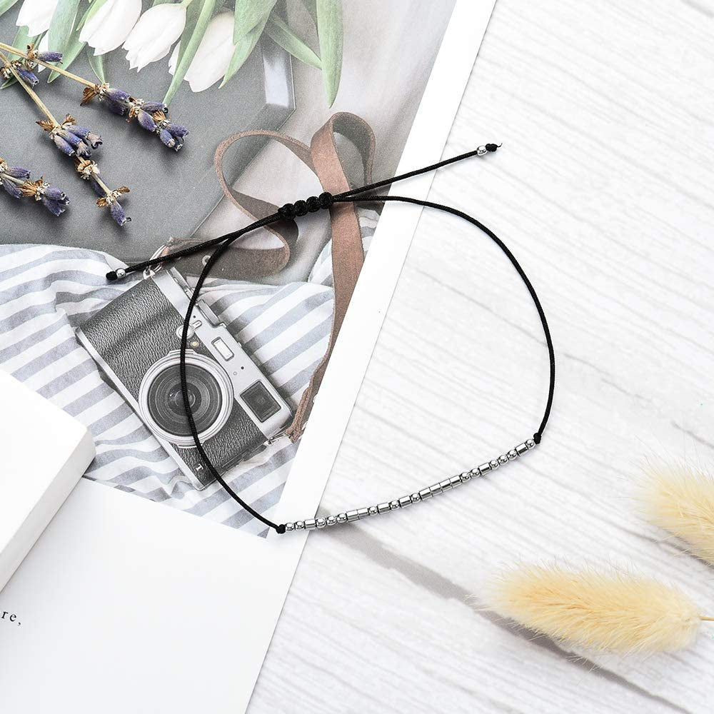 Tarsus Fuck off Morse Code Bracelets Dainty Jewelry Gifts for Women Men Best Friend Apparel & Accessories > Jewelry > Bracelets R&H Jewelry   