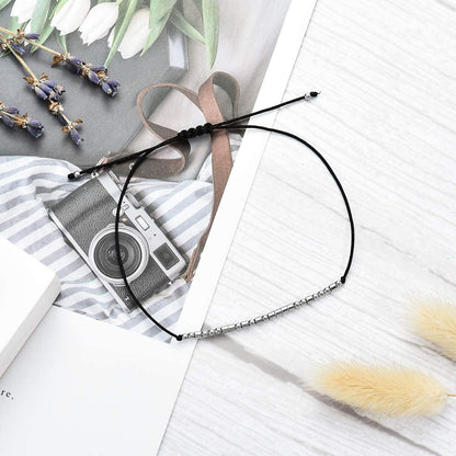 Tarsus Fuck off Morse Code Bracelets Dainty Jewelry Gifts for Women Men Best Friend Apparel & Accessories > Jewelry > Bracelets R&H Jewelry   