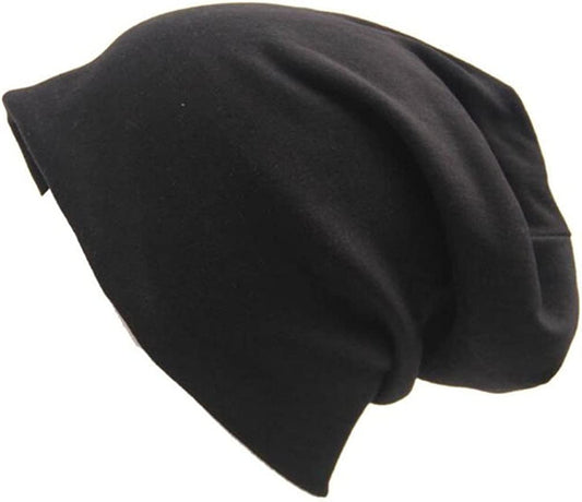 Century Star Unisex Baggy Lightweight Hip-Hop Soft Cotton Slouchy Stretch Beanie Hat Apparel & Accessories > Clothing Accessories > Headwear Century Star 01 Black One Size 