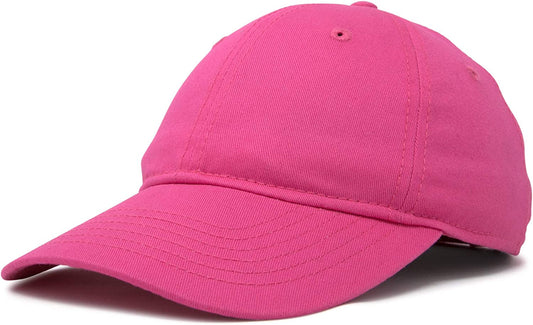 DALIX Womens Cap Adjustable Hat 100% Cotton Black White Gold Lavender Blue Pink Lime Green Hot Pink Apparel & Accessories > Clothing Accessories > Hats DALIX Hot Pink  