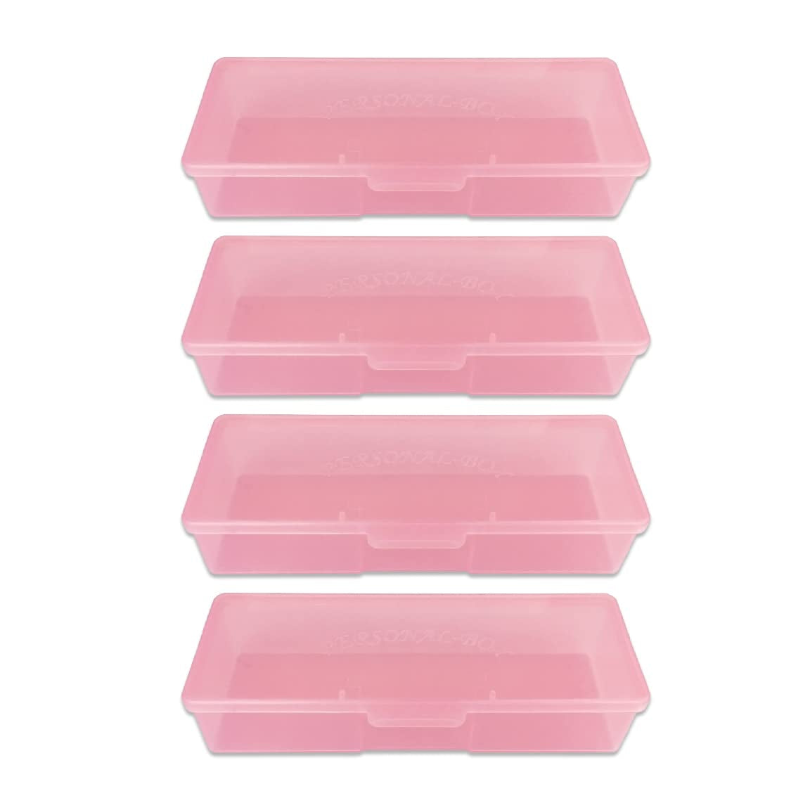Beauticom Personal Box Storage Case for Professional Manicurist Nails Pedicure (Large Size) (4 Pieces Mix Color, Mix Color: Pink, Blue, Frosted, Purple) Health & Beauty > Personal Care > Cosmetics > Cosmetic Tools > Nail Tools Beauticom PINK 40 Pieces 