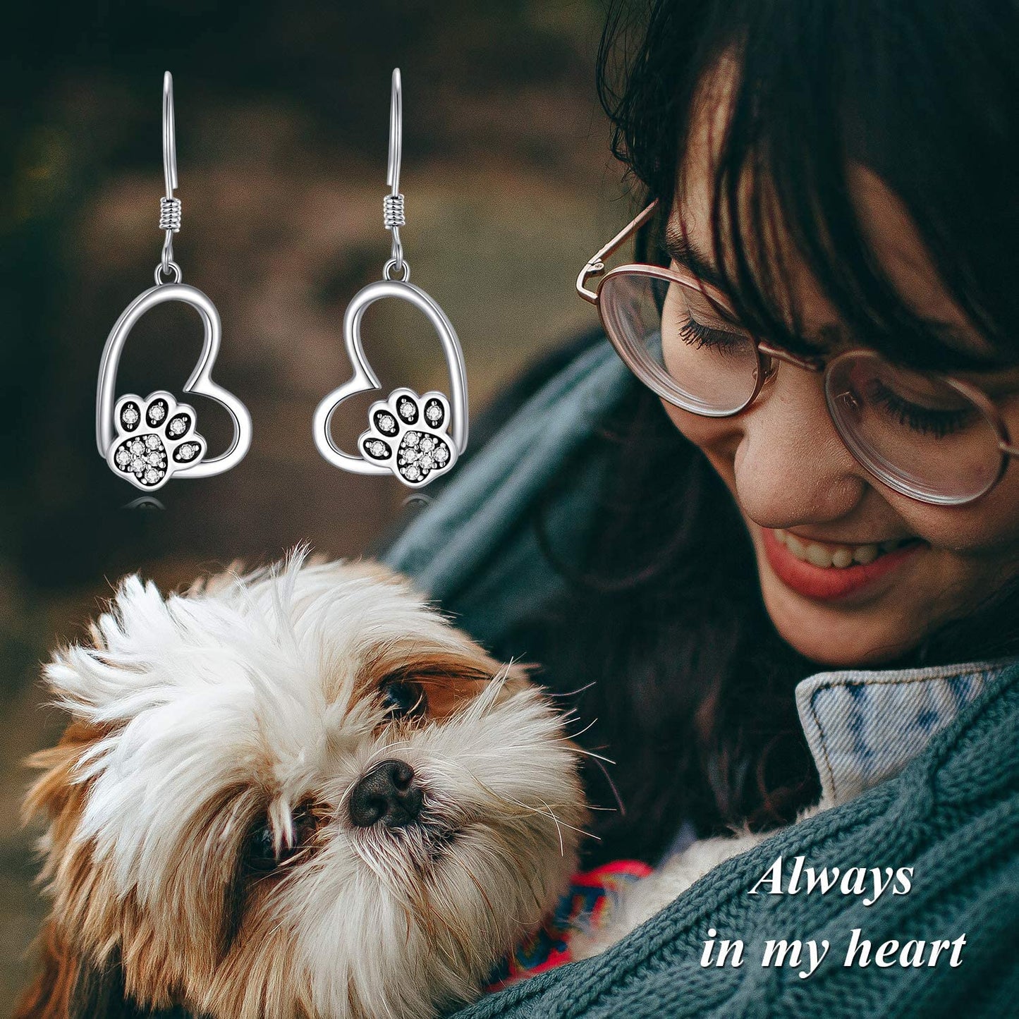 POPKIMI Christmas Gifts Dangle Earrings Frog/Wolf/Dragonfly/Dog Cat Pet Paw Print/Hummingbird /Sea Turtle/Sloth Dangle Drop Hook Earrings Opal Crystal Sterling Silver Cute Animal Dangle Earrings Animal Jewelry Birthday Christmas Gift Apparel & Accessories > Jewelry > Earrings POPKIMI   