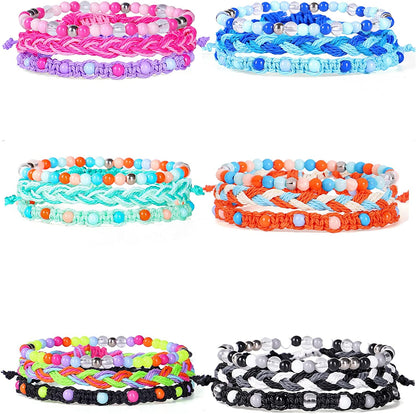 Choice of All String Bracelets for Teen Girls Boho Waterproof Bracelets Ankle Bracelets for Girls Christmas Gifts Wave Surfer Bracelets Summer Beach Anklets Apparel & Accessories > Jewelry > Anklets choice of all 6pcs  