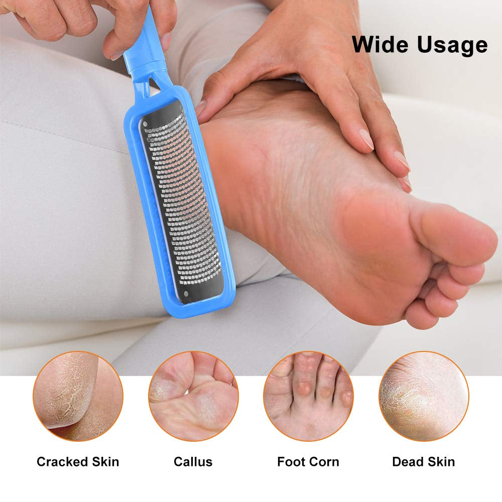 Foot File Callus Remover for Feet Heel Scraper for Feet Professional Foot Care in Pedicure Tools to Remove Dead Skin,Foot Scraper Available for Dry and Wet Feet,Stainless Steel Surgical Grade File Health & Beauty > Personal Care > Foot Care Duyoku   