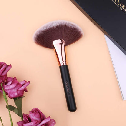 Docolor Fan Brush Face Makeup Brush Professional Highlighting Make up Brushes Blush Bronzer Cheekbones Brush Soft Cosmetic Tool Health & Beauty > Personal Care > Cosmetics > Cosmetic Tools > Makeup Tools Docolor   