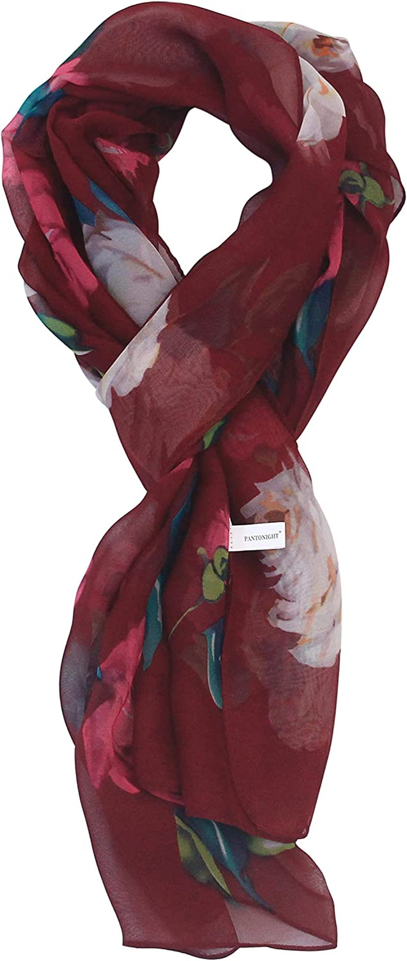 Long Chiffon Fashion Scarf - Pantonight Lightweight Chiffon Sheer for Women Apparel & Accessories > Clothing Accessories > Scarves & Shawls PANTONIGHT No.780  