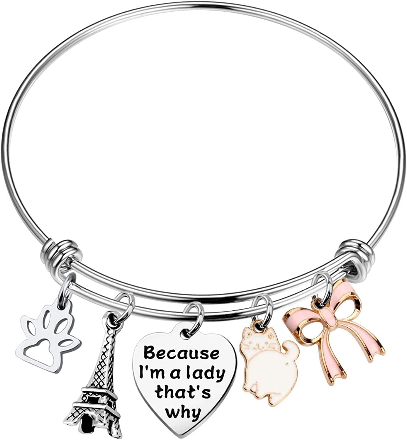 BAUNA the Aristocats Inspired Bracelet Marie Cat Comic Movie Cute Jewelry for Friend Apparel & Accessories > Jewelry > Bracelets BAUNA The Aristocats Inspired Bracelet  