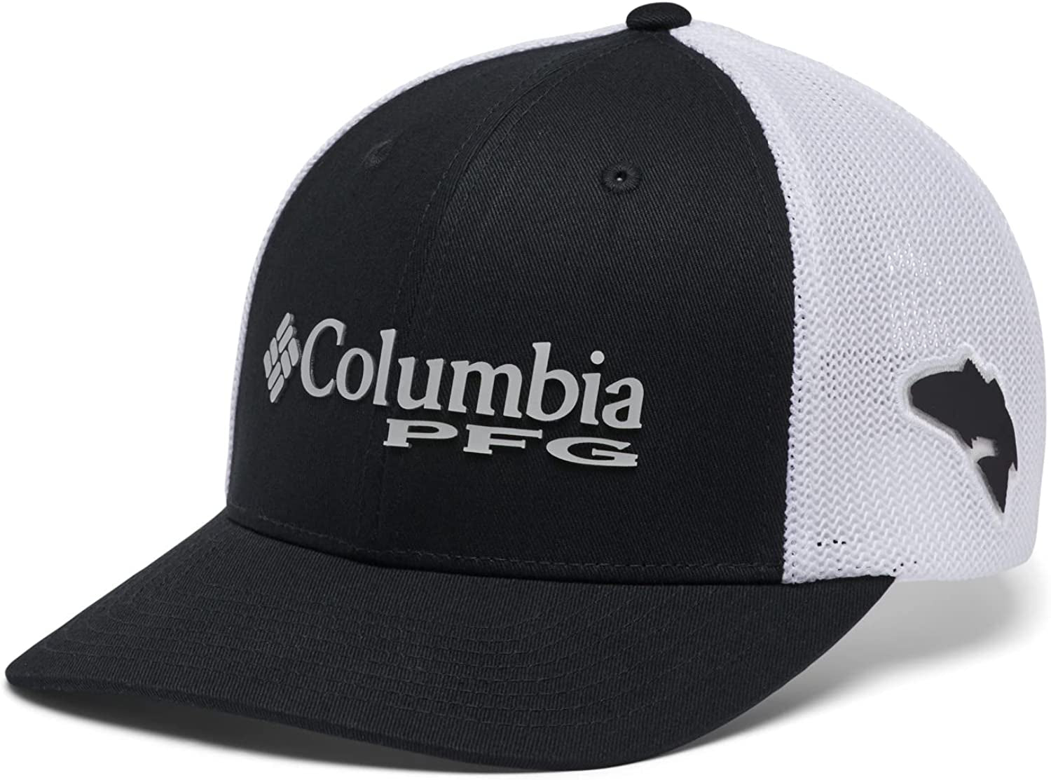 Columbia PFG Logo Mesh Ball Cap-High Crown Apparel & Accessories > Clothing Accessories > Hats Columbia Black Large-X-Large 