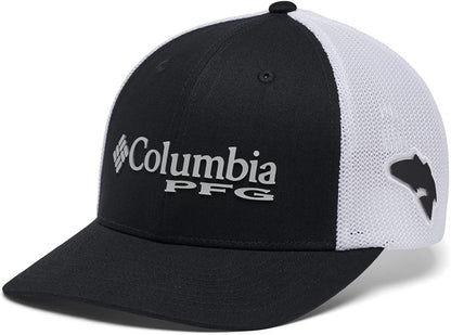 Columbia PFG Logo Mesh Ball Cap-High Crown Apparel & Accessories > Clothing Accessories > Hats Columbia Black Large-X-Large 
