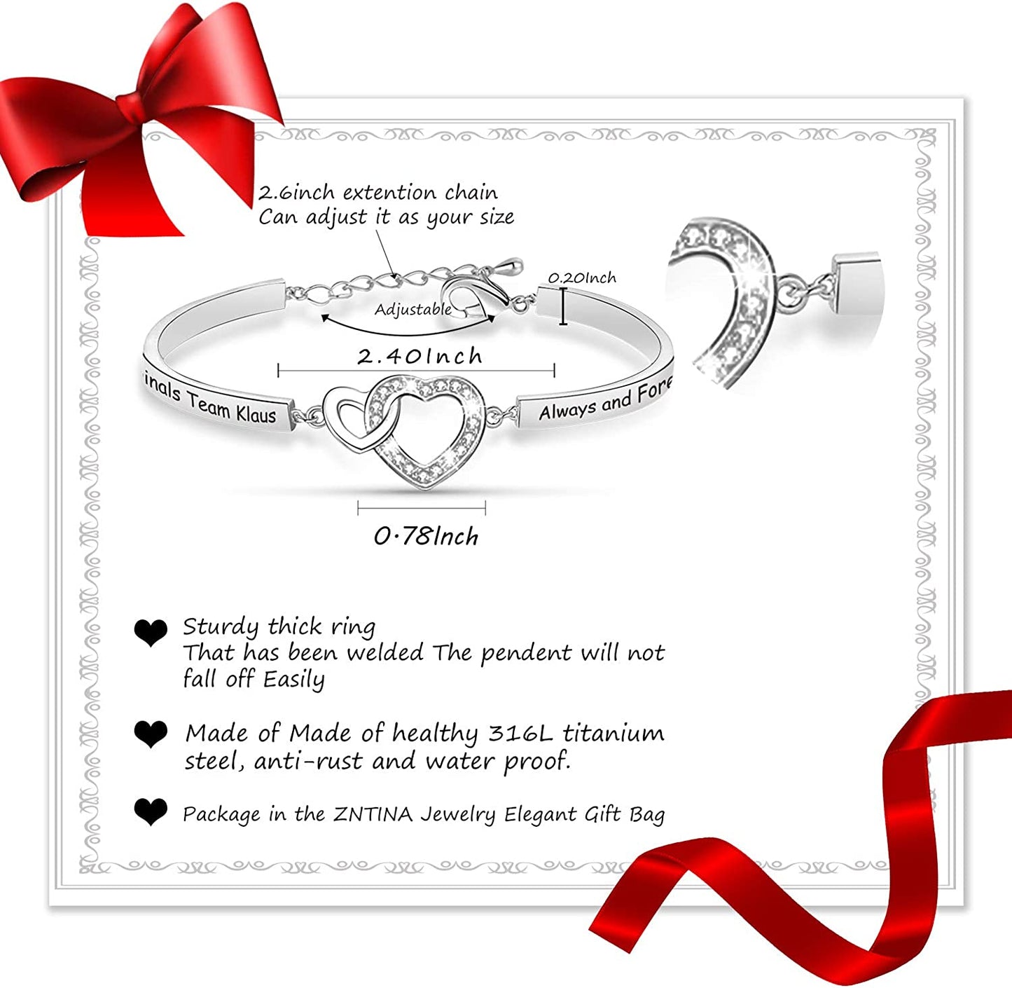 The Originals Bracelet Always and Forever the Originals Jewelry the Originals Inspired Gift the Vampire Diaries Fans Gift Apparel & Accessories > Jewelry > Bracelets G-Ahora   