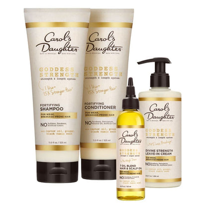 Carol'S Daughter Goddess Strength 4 Full Size Products Hair Care Set - Sulfate Free Shampoo, Conditioner, Leave In, Scalp & Hair Oil Treatment- for Curly, Natural Hair Health & Beauty > Personal Care > Hair Care Carol's Daughter Hair Care Gift Set  