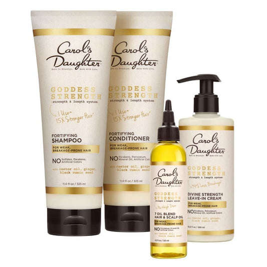Carol'S Daughter Goddess Strength 4 Full Size Products Hair Care Set - Sulfate Free Shampoo, Conditioner, Leave In, Scalp & Hair Oil Treatment- for Curly, Natural Hair Health & Beauty > Personal Care > Hair Care Carol's Daughter Hair Care Gift Set  