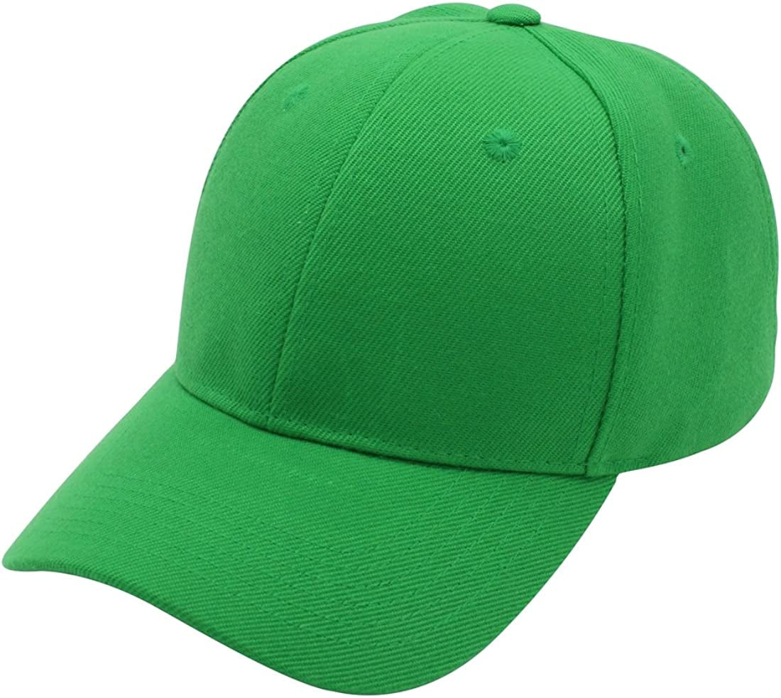 Top Level Baseball Cap Men Women - Classic Adjustable Plain Hat Apparel & Accessories > Clothing Accessories > Hats Top Level Kelly Green  