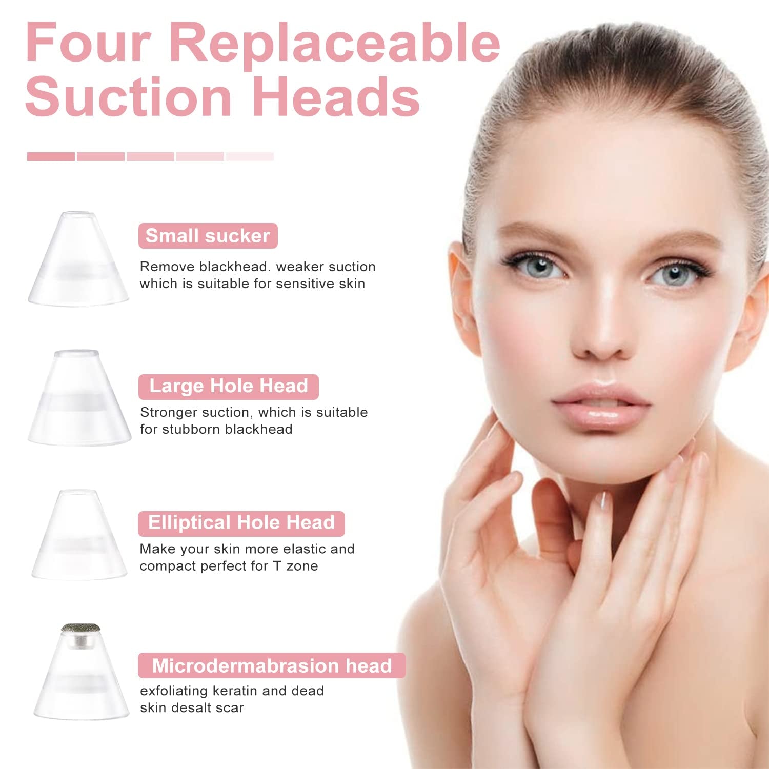 Blackhead Remover Pore Vacuum,Acne Remover,Comedone Whitehead Extractor Tool-3 Suction Power,4Probes,Usb Rechargeable Blackhead Vacuum Kit for Women & Men Health & Beauty > Personal Care > Cosmetics > Cosmetic Tools > Skin Care Tools eulumap   
