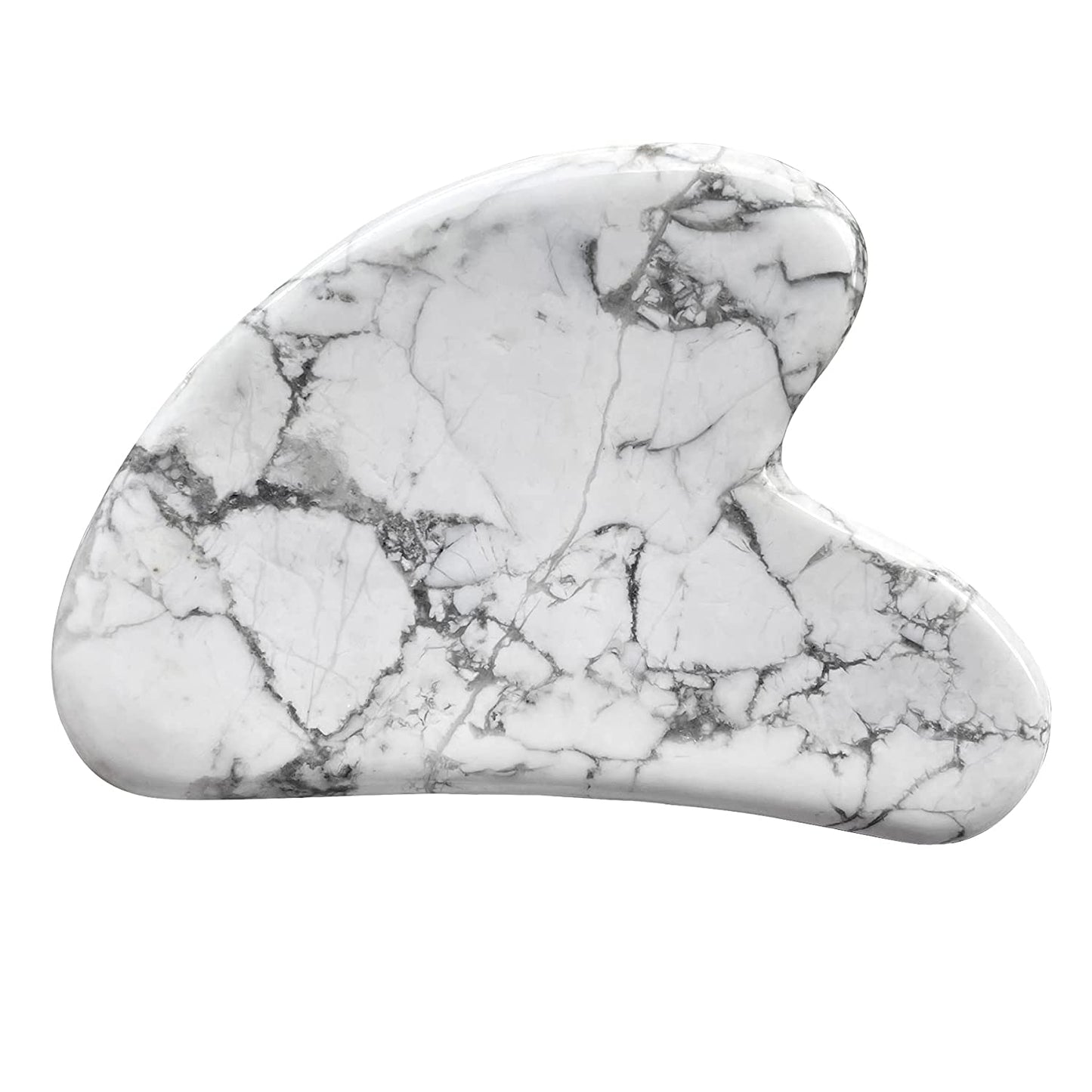 Fekuar Natural Green Jade Gua Sha Massage Tool for Body Skin Facial, Crystal Scraping Board for SPA Acupuncture Therapy Trigger Point Treatment Health & Beauty > Personal Care > Cosmetics > Cosmetic Tools > Skin Care Tools Fekuar White Howlite Turquoise  