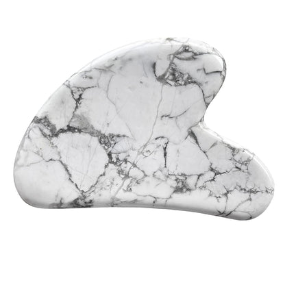 Fekuar Natural Green Jade Gua Sha Massage Tool for Body Skin Facial, Crystal Scraping Board for SPA Acupuncture Therapy Trigger Point Treatment Health & Beauty > Personal Care > Cosmetics > Cosmetic Tools > Skin Care Tools Fekuar White Howlite Turquoise  