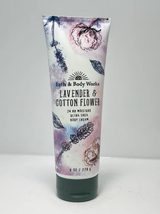 Bath and Body Works Lavender Cotton Flower Body Cream Health & Beauty > Personal Care > Cosmetics > Bath & Body Bath and Body Works   