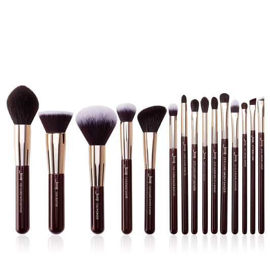Jessup 15Pcs Makeup Brushes Make up Tool Kit Beauty Professional Eyeshadow Power Lipstick Blending Cheeck Cosmetic Brushes Set Zinfandel T283 Health & Beauty > Personal Care > Cosmetics > Cosmetic Tools > Makeup Tools Jessup Zinfandel  
