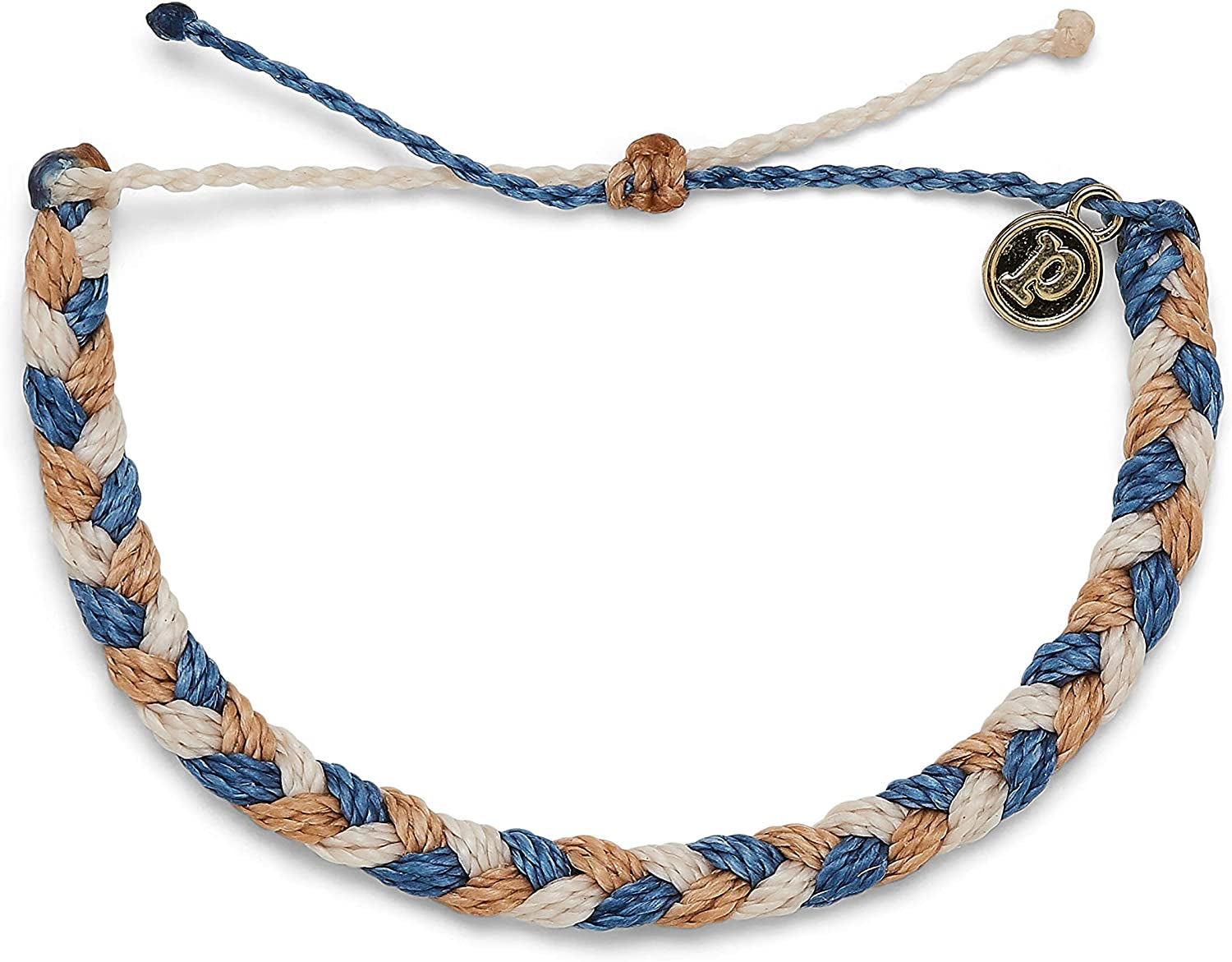 Pura Vida Braided Bracelet - 100% Waterproof, Adjustable Band - Brand Charm Apparel & Accessories > Jewelry > Bracelets Pura Vida Happy Trails  
