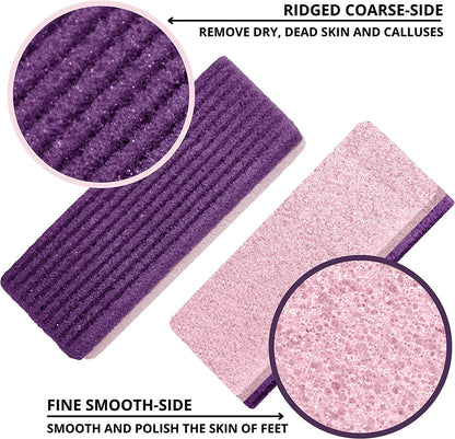 Love Natural Pumice Stone for Feet - Ultimate 2-In-1 Scrubber and Professional Exfoliating Rock for Feet Hands Body Care - Pumice Stone for Dead Skin & Callus Removal (Purple) Health & Beauty > Personal Care > Foot Care LOVE PUMICE   