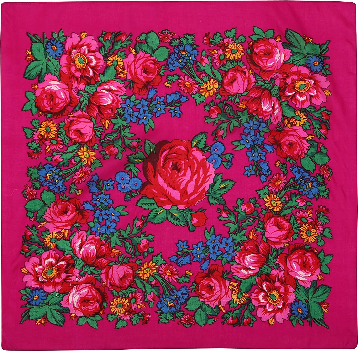 Rose Scarf Apparel & Accessories > Clothing Accessories > Scarves & Shawls Bita Fuchsia  